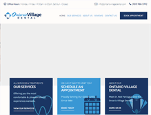 Tablet Screenshot of ontariovillagedental.com